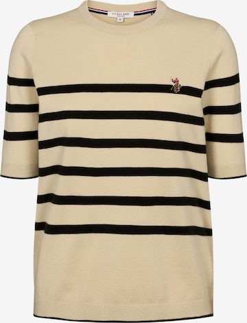 U.S. POLO ASSN. Svetr ' Maiken Short ' – béžová: přední strana