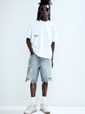 Pull&Bear Baggy Shorts in Blau