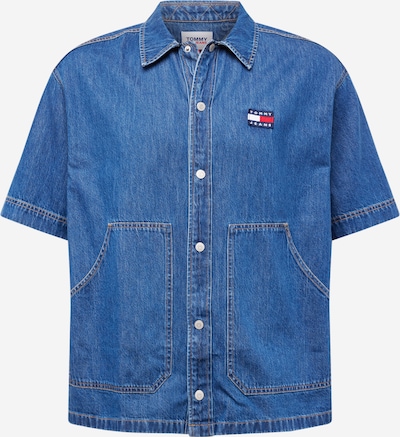 Tommy Jeans Hemd in navy / blue denim / rot / weiß, Produktansicht