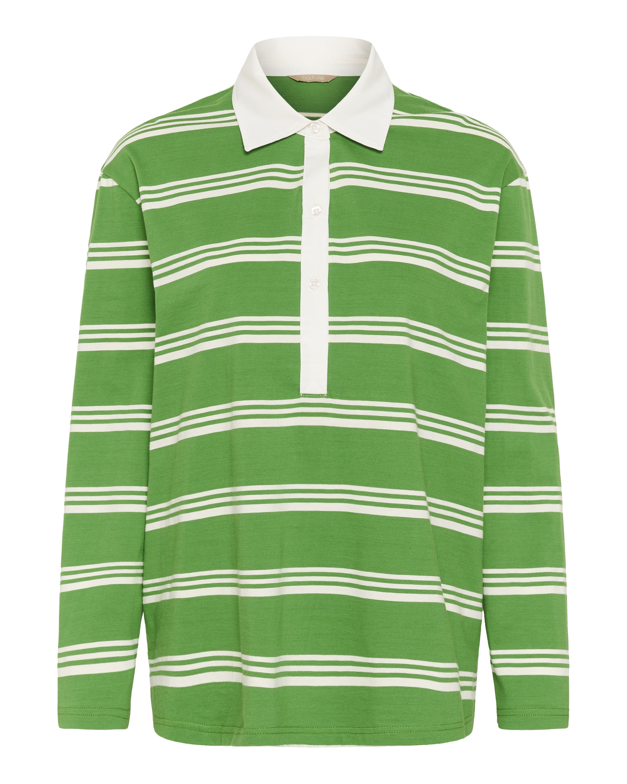 CULTURE T-shirt 'CUbejse' en vert gazon / blanc, Vue avec produit