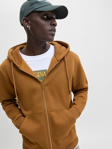 JACK & JONES Sweatvest 'JJBradley' in Bruin
