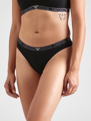 Emporio Armani Thong in Black: front