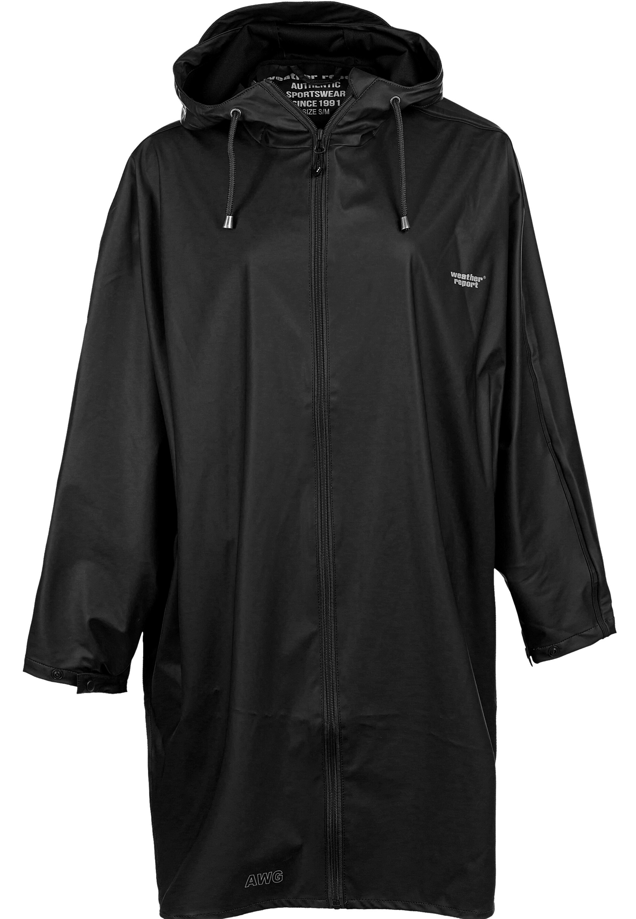 Weather Report Performance Jacket 'FLAME' in Black: front