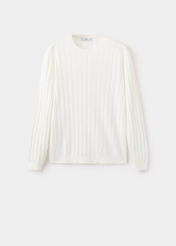 MANGO MAN Pullover 'Baluard' in Weiß