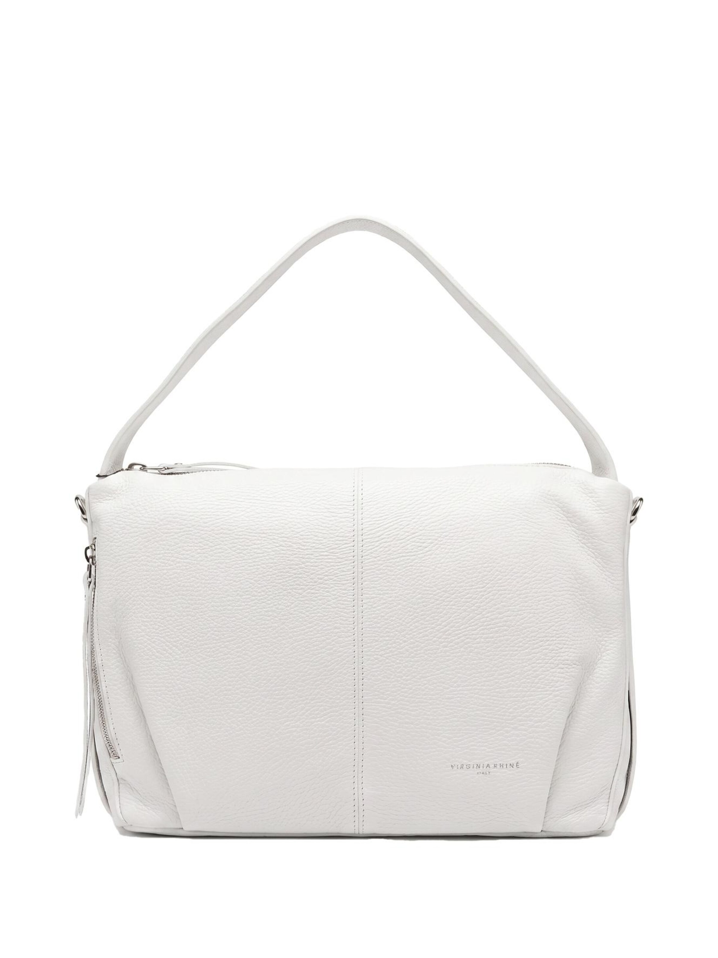 Borsa a spalla 'Borsa a Spalla Pelle Genuina Virginia Rhinè 32x25 cm' di Virginia Rhinè in bianco: frontale