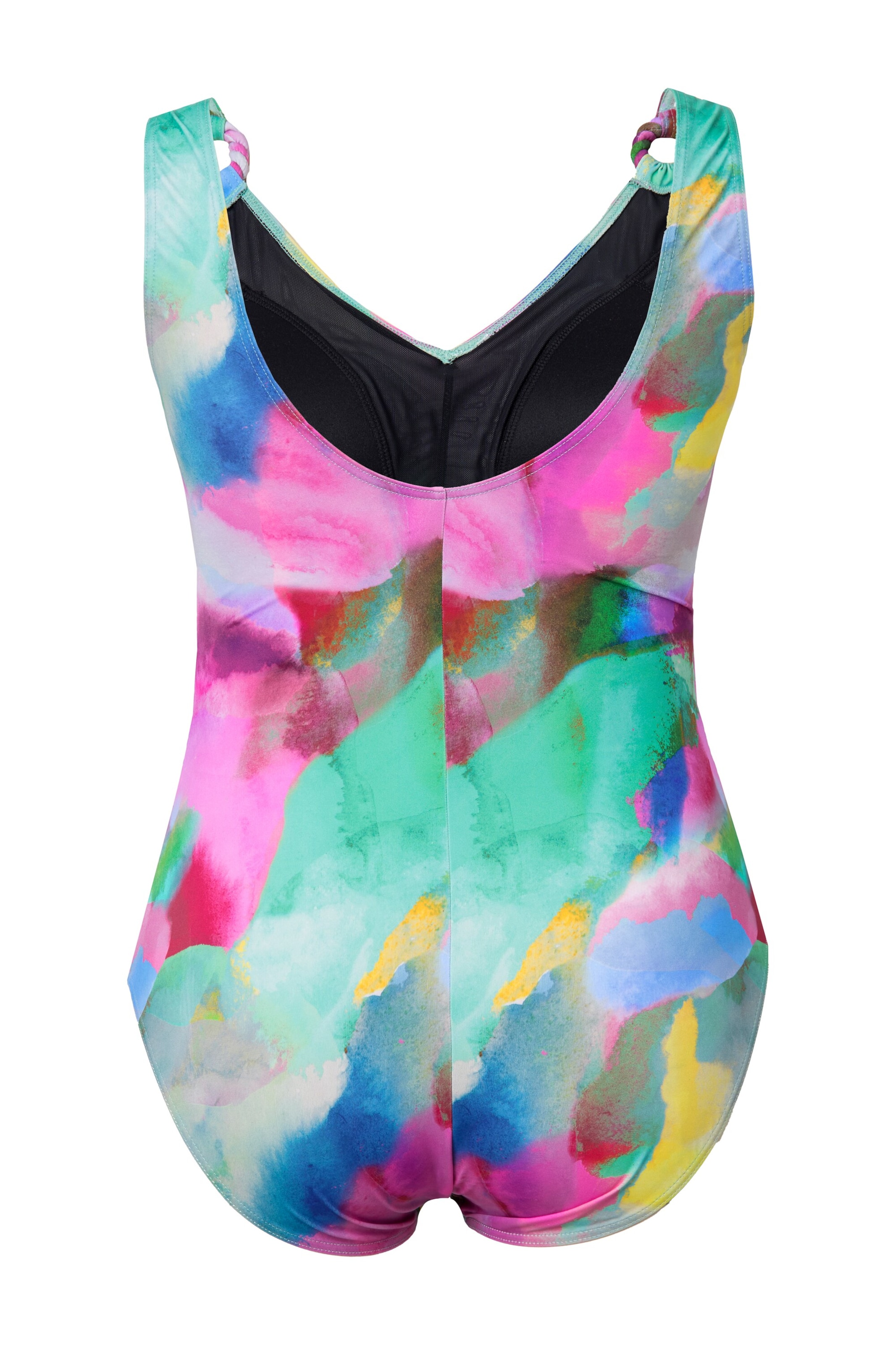 Ulla Popken Bralette Swimsuit in Mixed colours