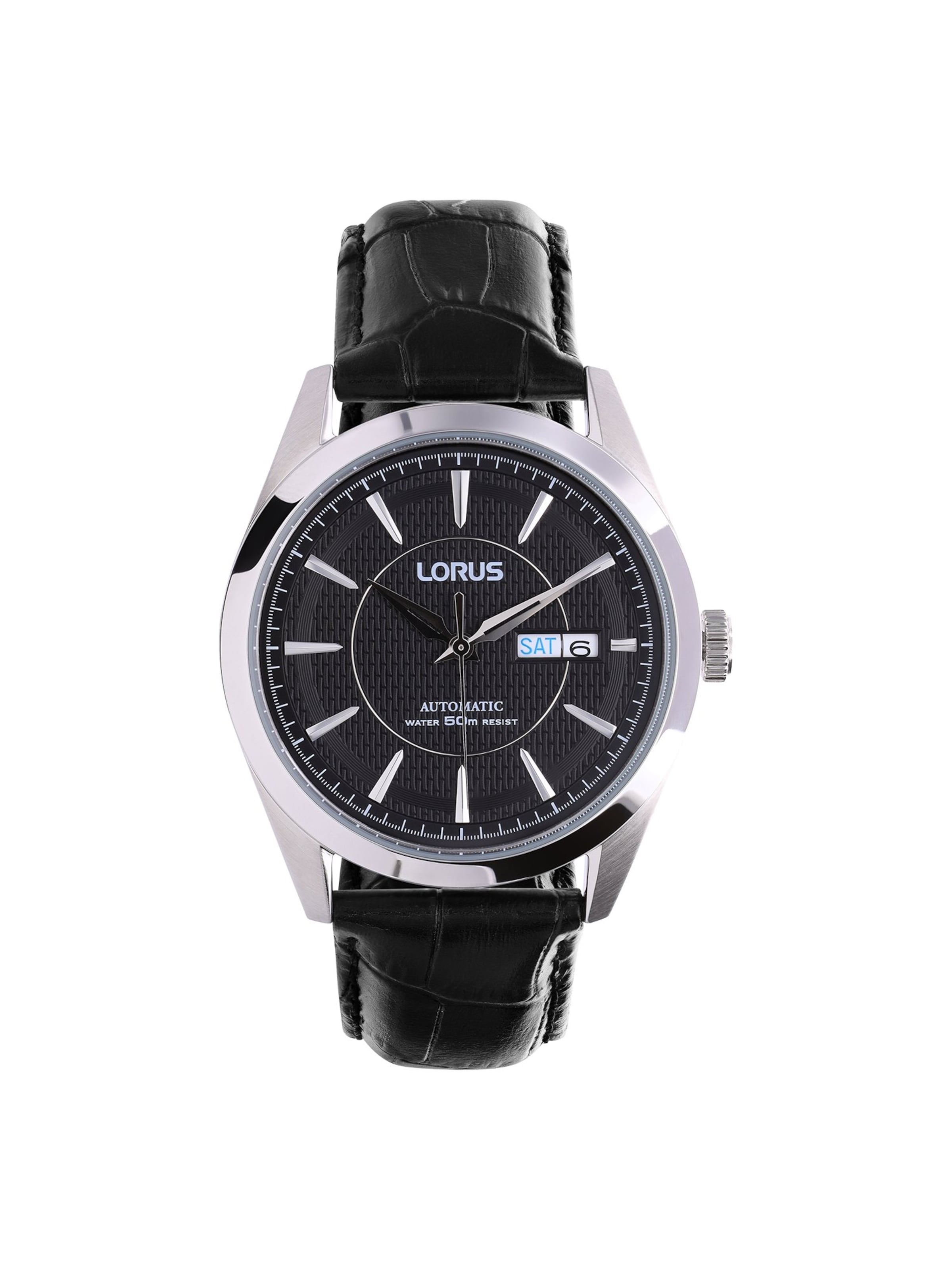 Montre à affichage analogique LORUS en noir : devant