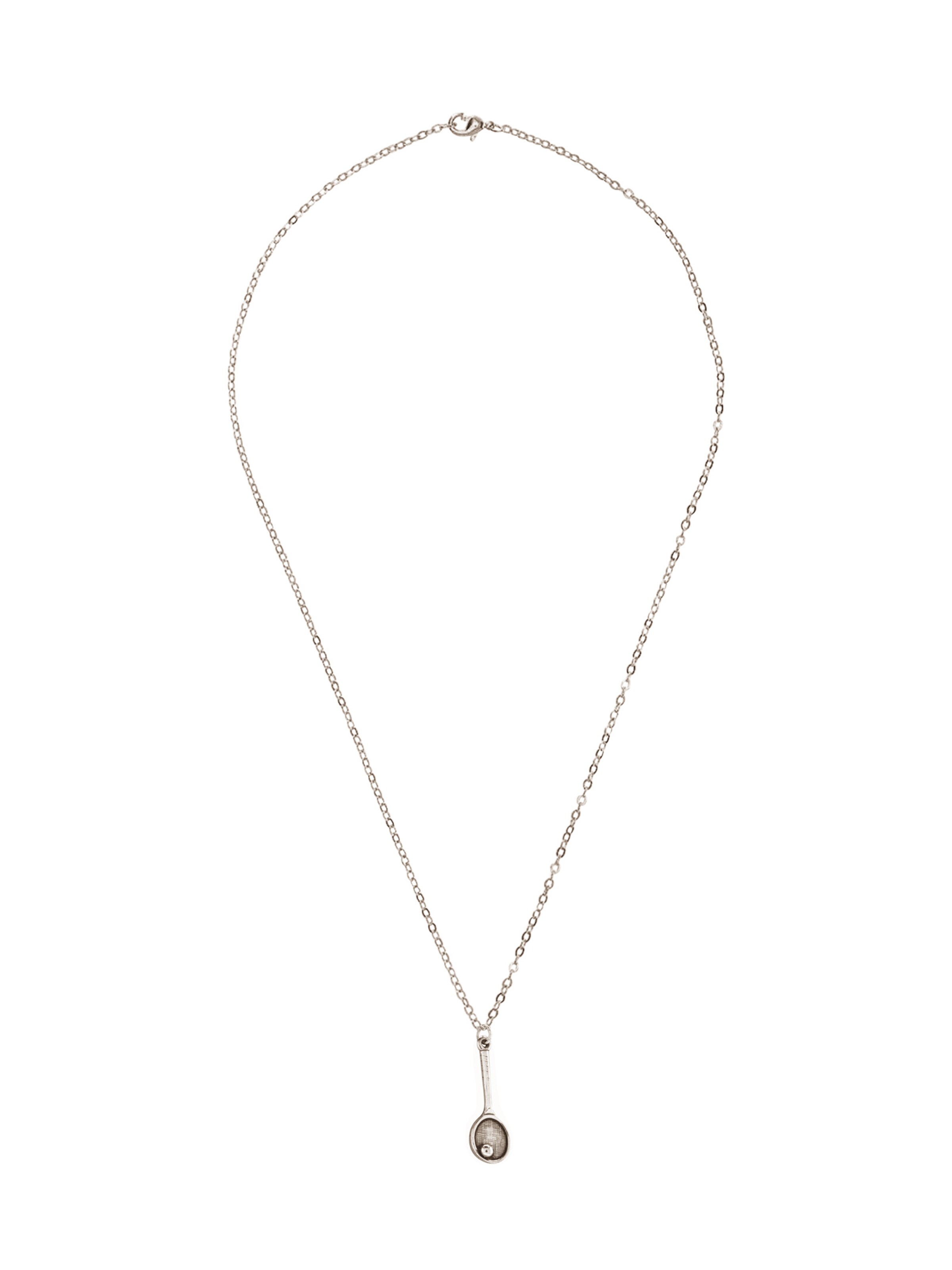 Gemshine Ketting in Zilver: voorkant