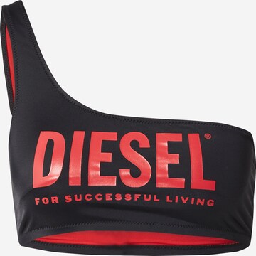 DIESEL Bikini Top 'MENDLA' in Black: front