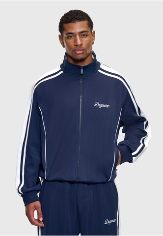 Dropsize Jacke 'Sleek Trackie' in Blau: Vorderseite