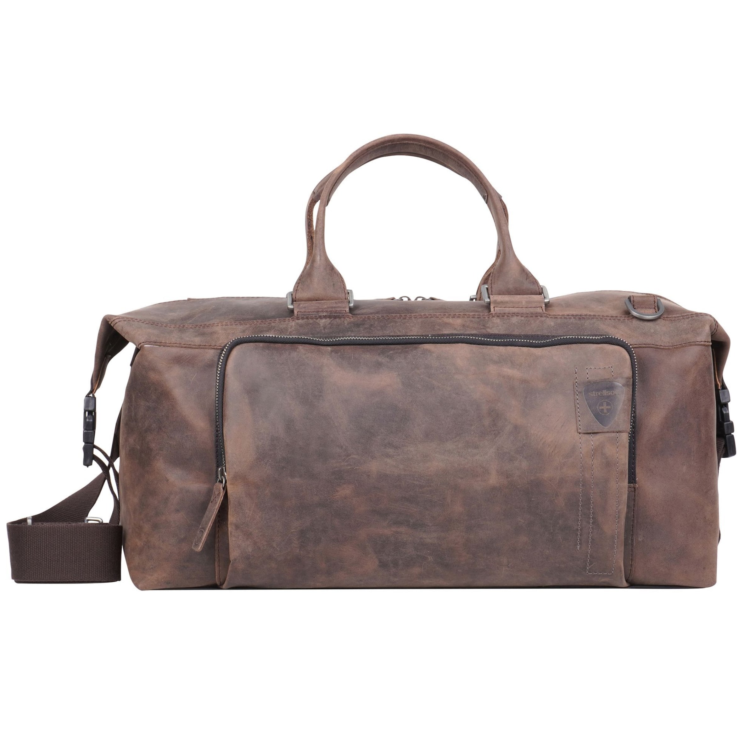 STRELLSON Víkendová taška 'Richmond' - Hnedá: predná strana