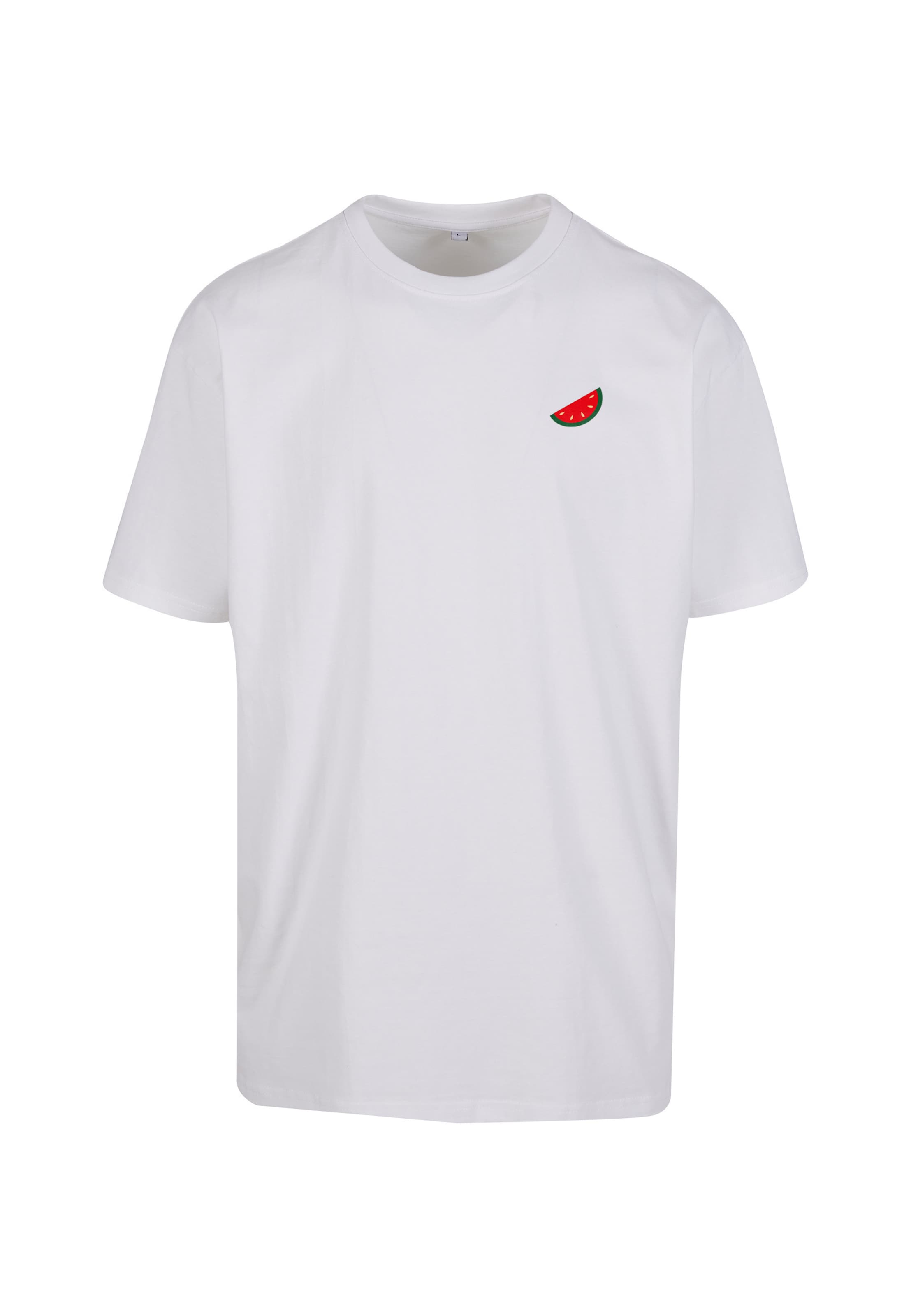 Urban Classics Shirt 'Melon' in L in Green / Red / White, Item view