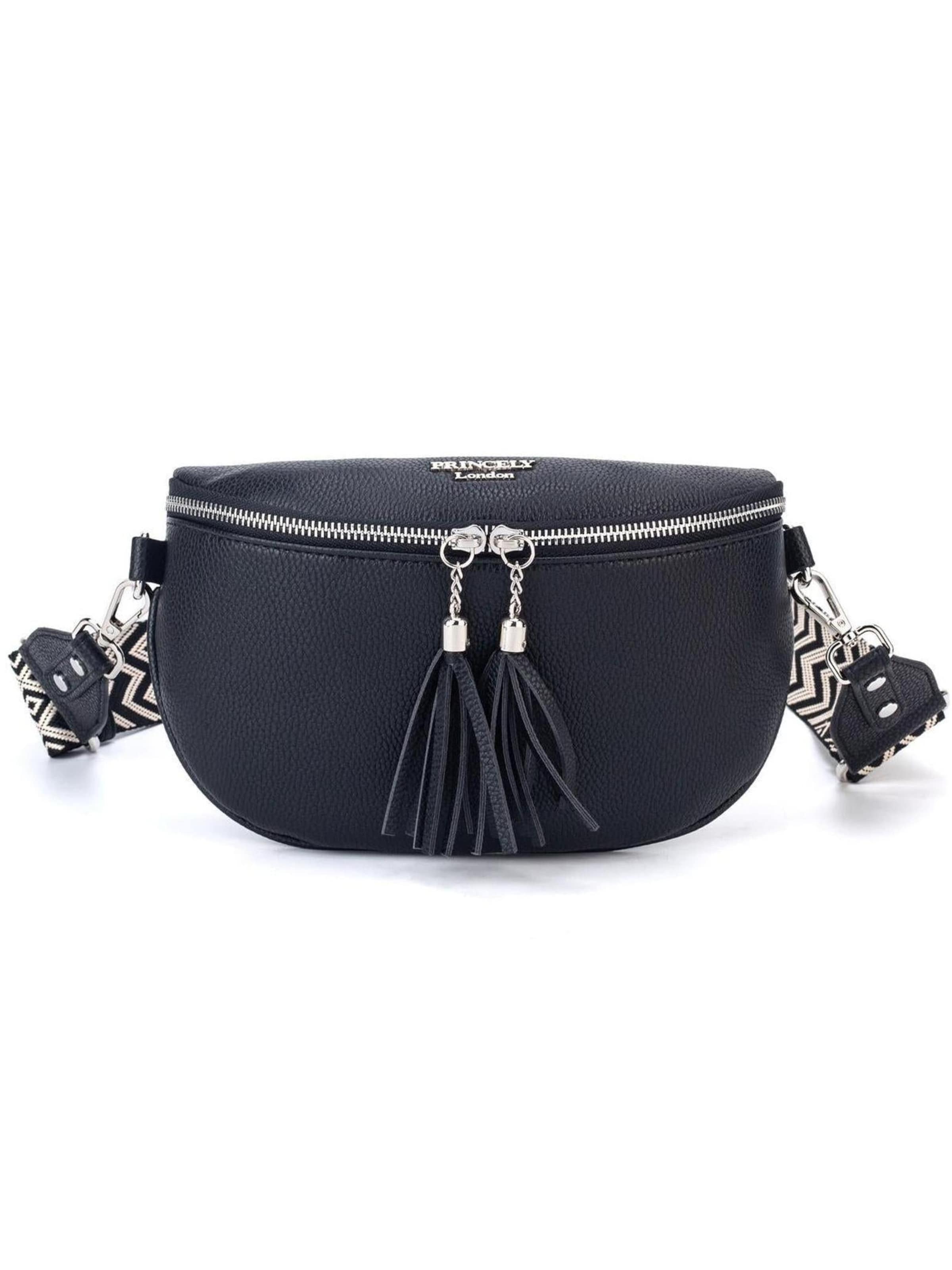 Sac à bandoulière 'Diana' Princely London en noir : devant