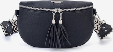 Sac à bandoulière 'Diana' Princely London en noir : devant