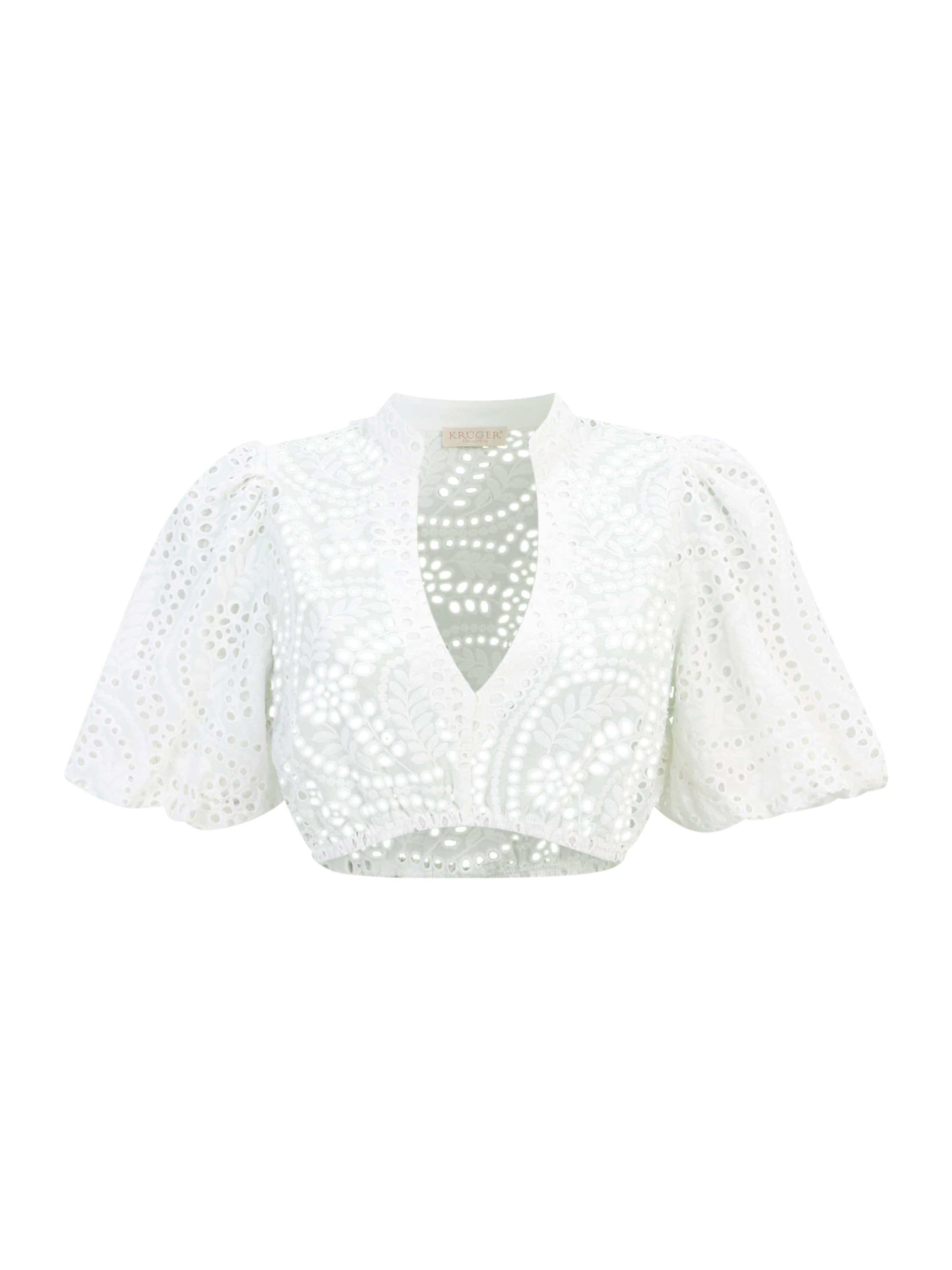 Krüger Madl - Blusa tradicional en beige: frente