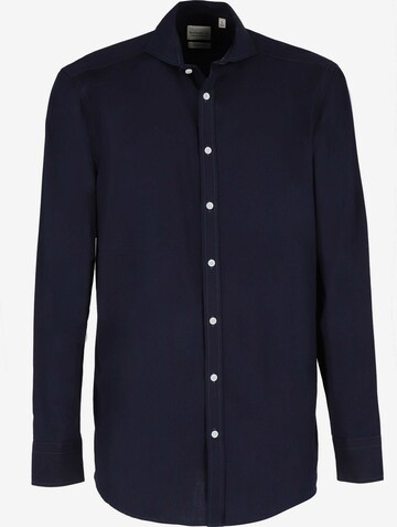 Black Label Shirt Regular fit Business Shirt 'DENIM' in Blue: front