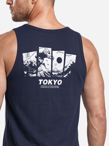 Neverless Shirt 'Tokyo Wave'‌‌‌‌‌‌‌‌‌‌ in Blau