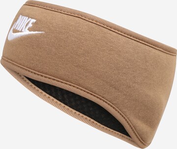 Nike Sportswear Headband in Brown: front