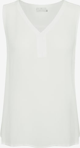 Kaffe Top 'Amber' in White: front