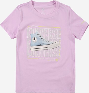 CONVERSE Shirt 'CHUCK TAYLOR' in Lila: voorkant