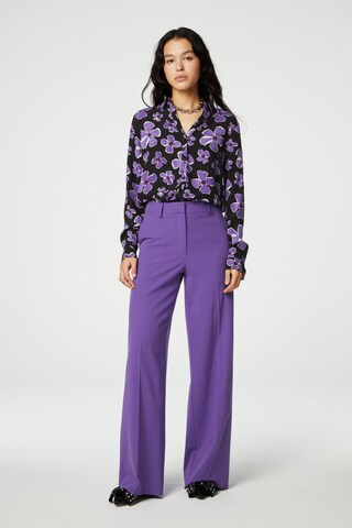 Regular Pantalon à plis Fabienne Chapot en violet