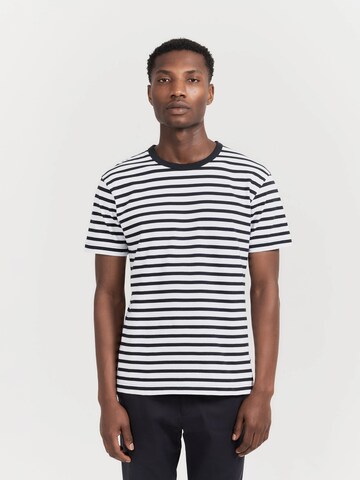 SANVT Shirt 'The Striped T-Shirt' in White: front