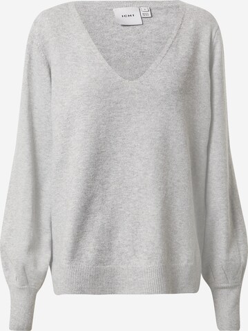 ICHI Sweater 'ALPA' in Grey: front