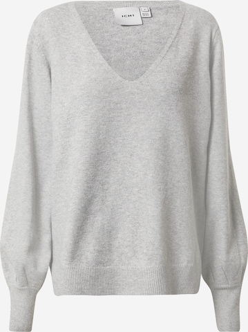 Pullover 'ALPA' di ICHI in grigio: frontale