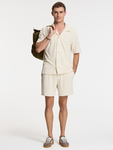 Coupe regular Chemise 'Ted  Geo Sun' Shiwi en beige