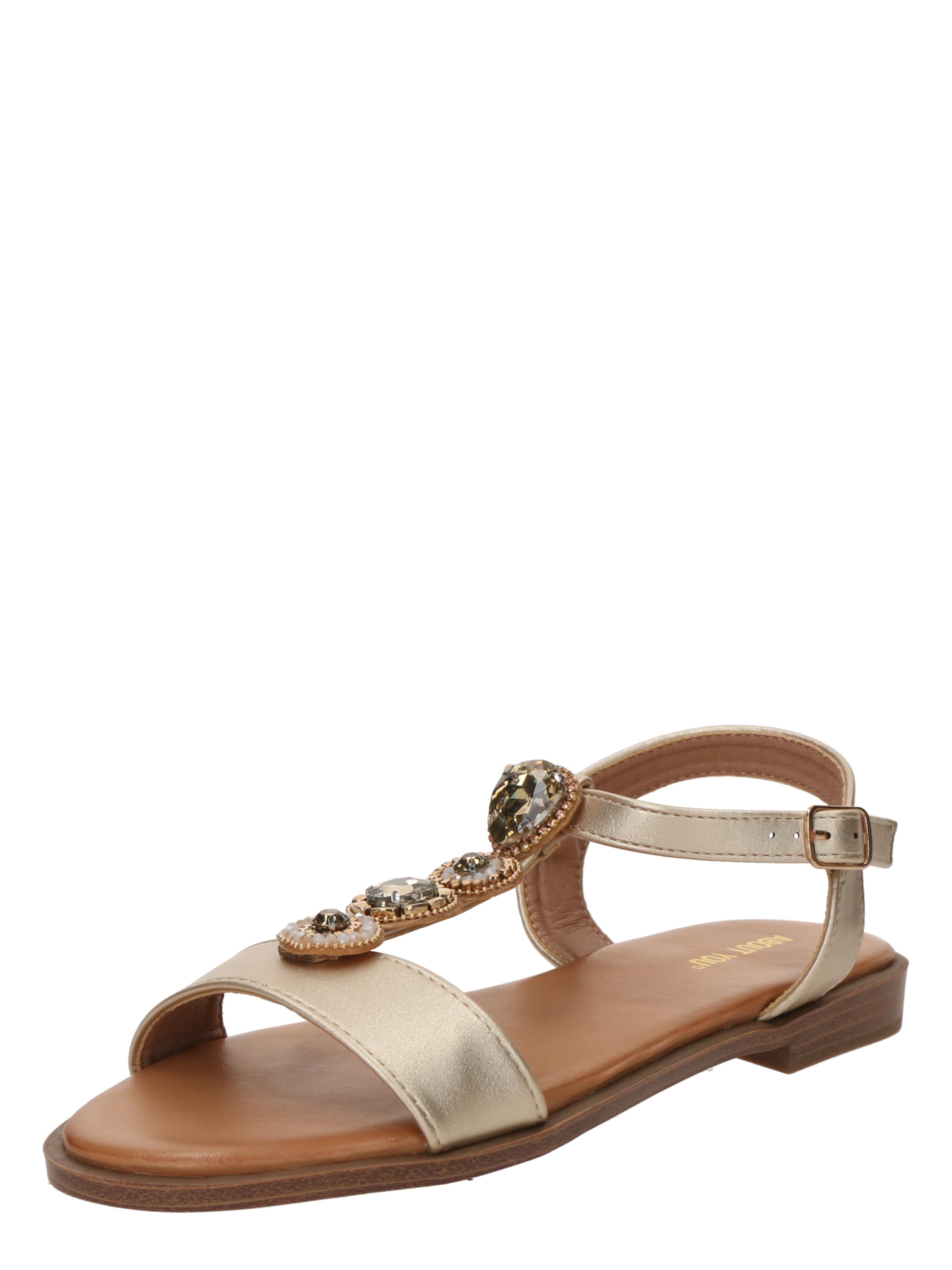 ABOUT YOU - Sandália 'Shirin' em ouro: frente