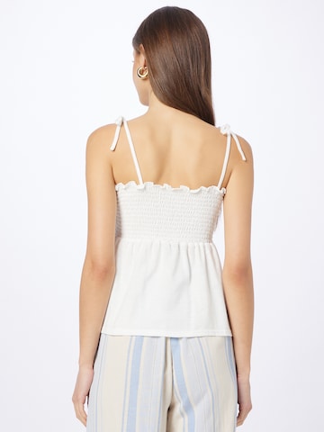 Top 'JEANE' di VERO MODA in bianco