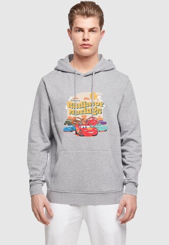 ABSOLUTE CULT Sweatshirt 'Cars - Radiator Springs Group' in Grijs: voorkant