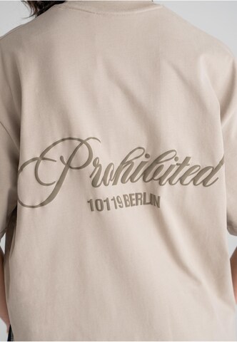 T-Shirt 'Hometown' Prohibited en gris