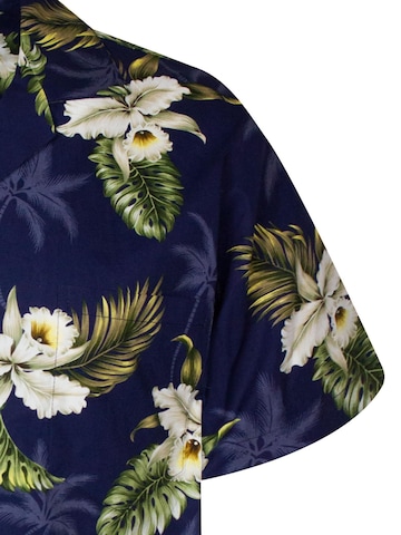 KY's Regular fit Button Up Shirt 'Enzian' in Blue