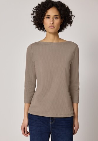 STREET ONE Shirt in Brown: front