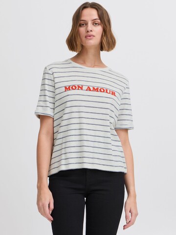 ICHI Shirt 'NOVA' in Blauw: voorkant