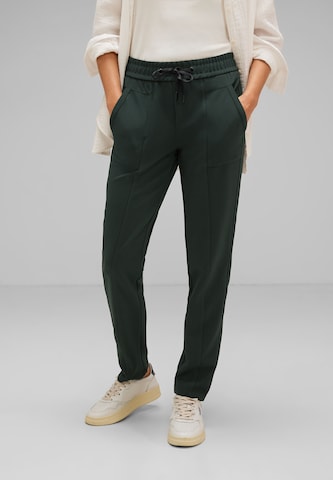 STREET ONE Loose fit Pants in Green: front