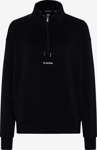 FC BAYERN MÜNCHEN Athletic Zip-Up Hoodie in Black: front