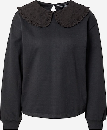 Dorothy Perkins Sweatshirt 'Broderie' i svart: framsida