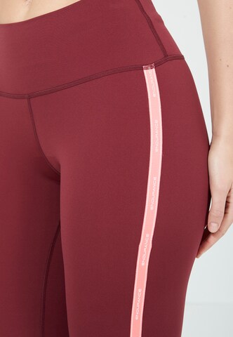 ENDURANCE Skinny Workout Pants 'Sadiya' in Red