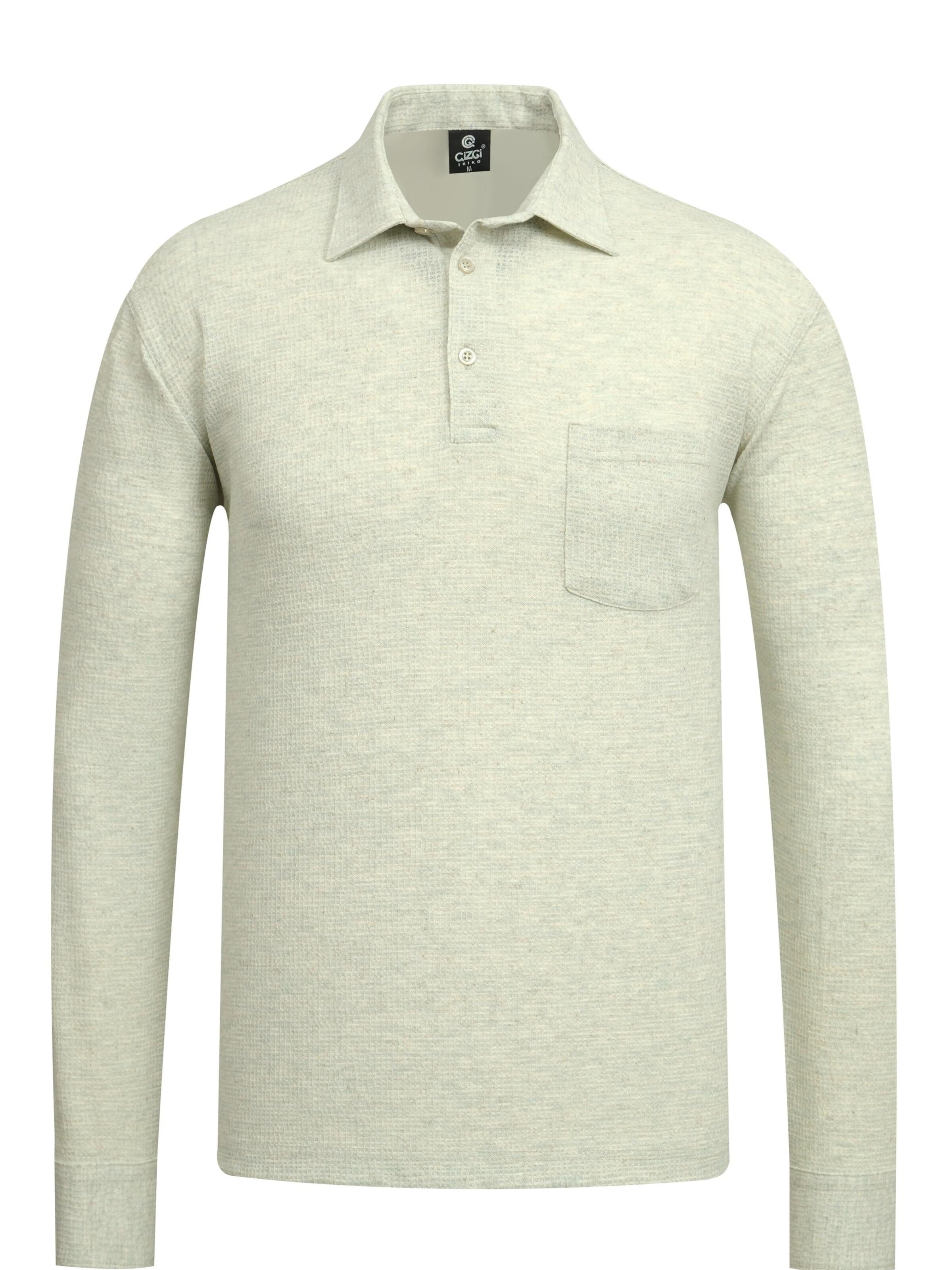 Cizgi Triko Shirt‌‌‌‌‌‌ in Grün: Vorderseite