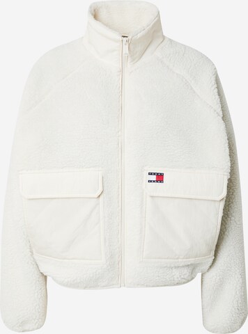 Tommy Jeans Демисезонная куртка в Белый: спереди