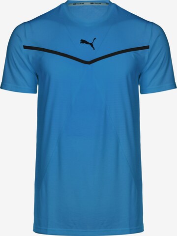 T-Shirt fonctionnel PUMA en bleu : devant