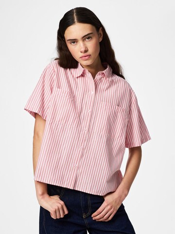 PIECES Blouse 'PCMelia' in Roze: voorkant
