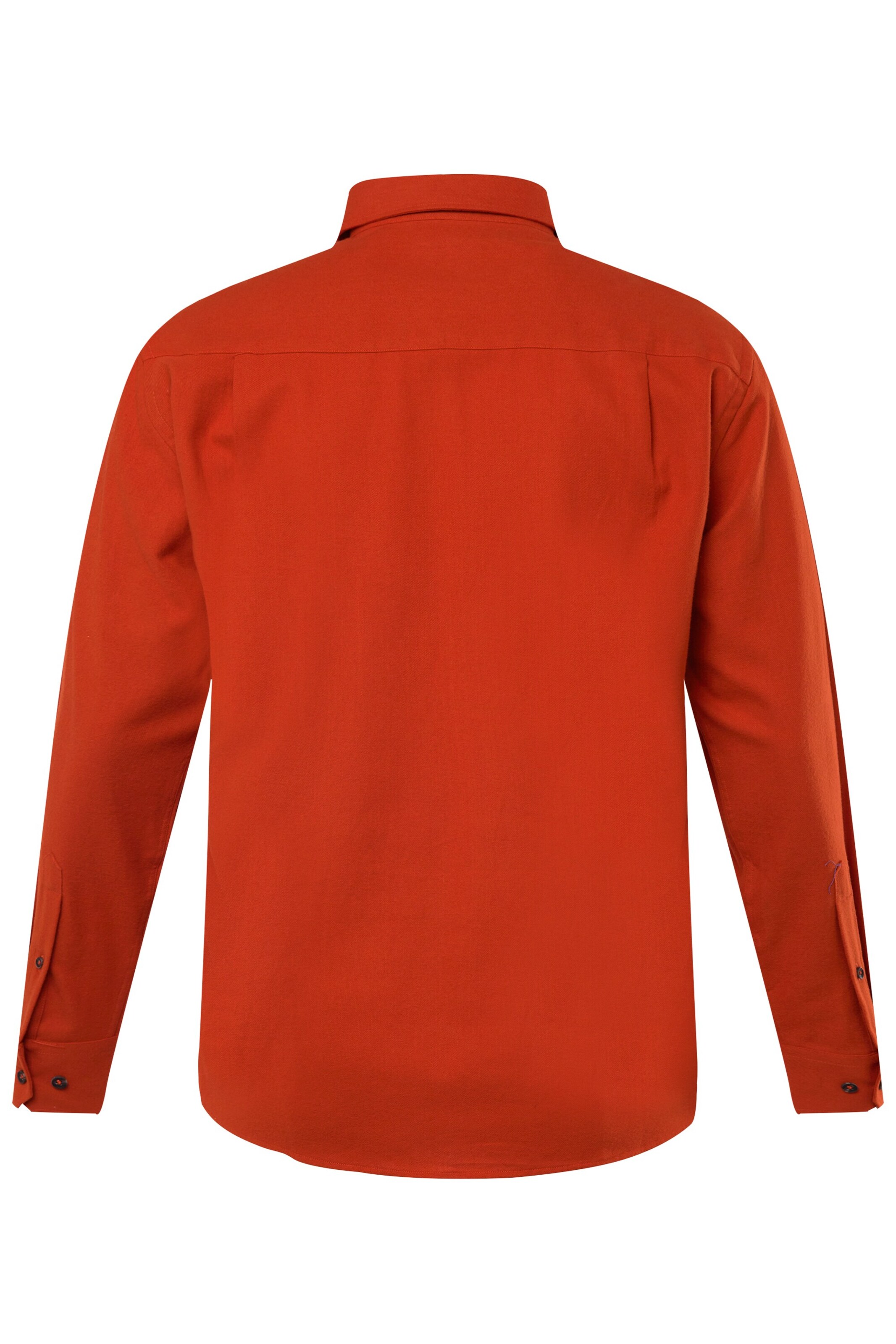 Men Plus Comfort fit Button Up Shirt in Orange