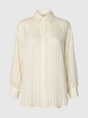 SELECTED - Blusa en blanco