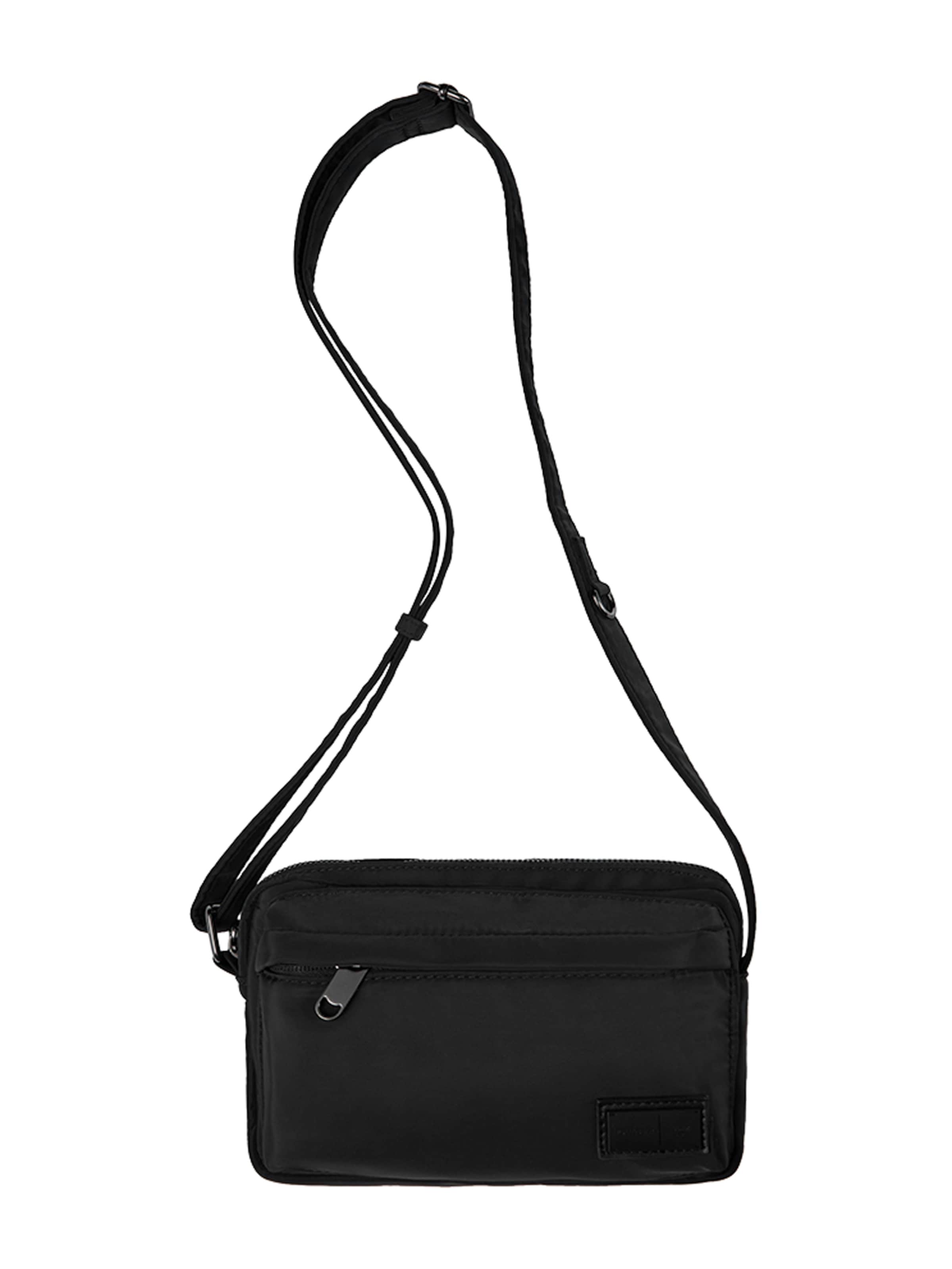 Pull&Bear Crossbody bag in Black: front