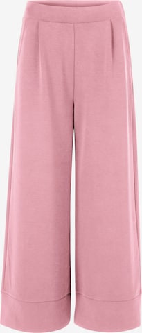 Rich & Royal Pleat-Front Pants in Pink: front