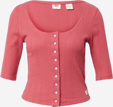 T-shirt 'Dry Goods Pointelle Top' LEVI'S ® en rose : devant