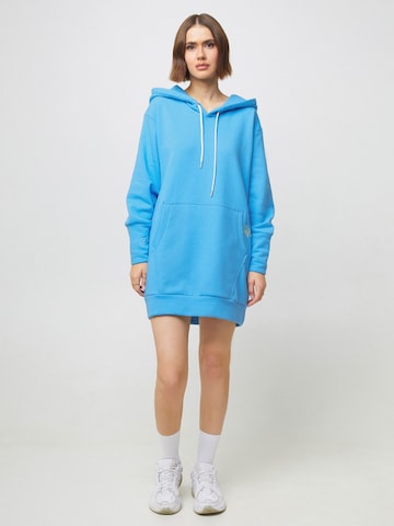 WHITE RVBBIT Jurk 'Pusteblume' in Blauw: voorkant
